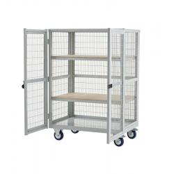 Mobile Storage Plywood Shelving with doors