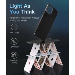 Thin Case Compatible with iPhone 12 Pro Max,[0.5mm Thickness Slim Fit]