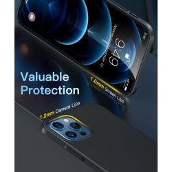 Thin Case Compatible with iPhone 12 Pro Max,[0.5mm Thickness Slim Fit]