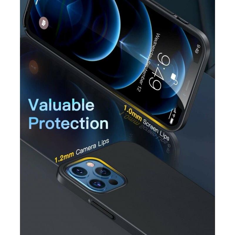 Thin Case Compatible with iPhone 12 Pro Max,[0.5mm Thickness Slim Fit]