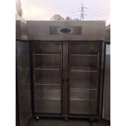 Commercial double door fridge for shop cafe restaurant takeaway pizza cssss