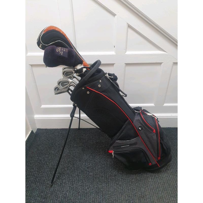 Full set of golf clubs