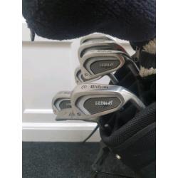 Full set of golf clubs