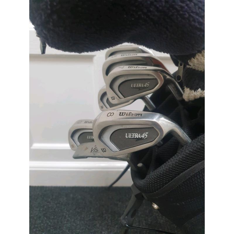 Full set of golf clubs