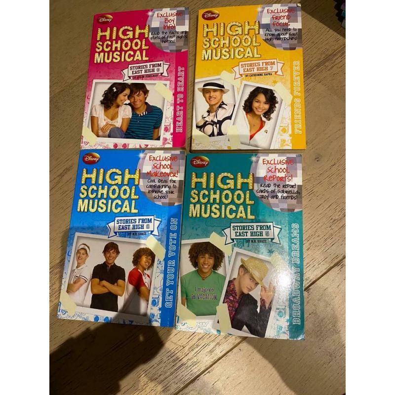 High school musical set of 4x books