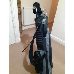 Golf Clubs- full set of Golden Bear clubs with bag