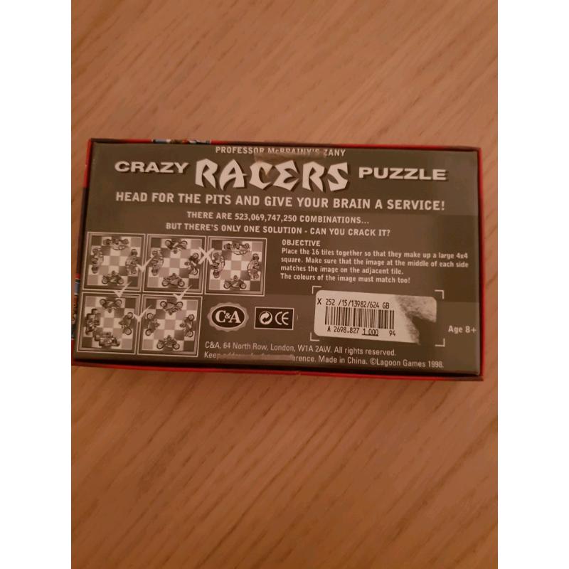 Crazy Racers Puzzle Game