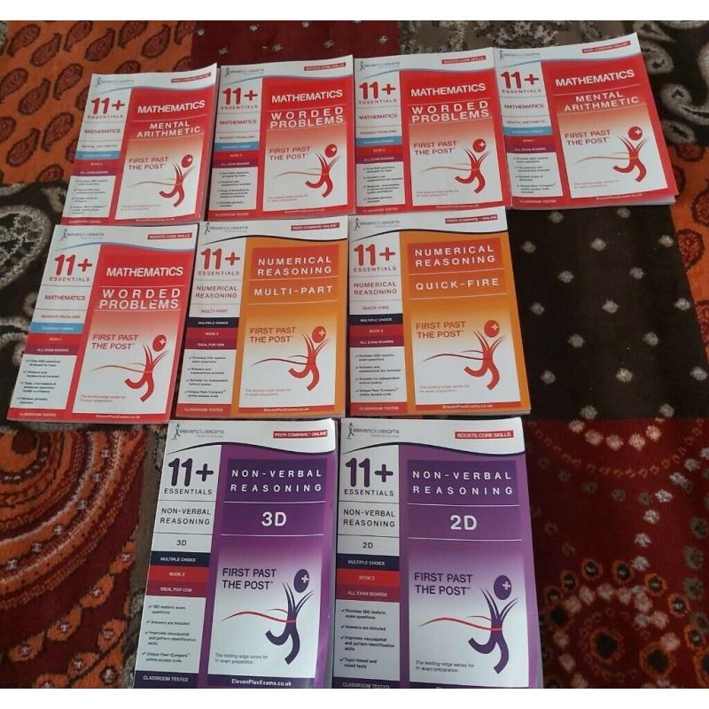 Absolutely new 11 plus books