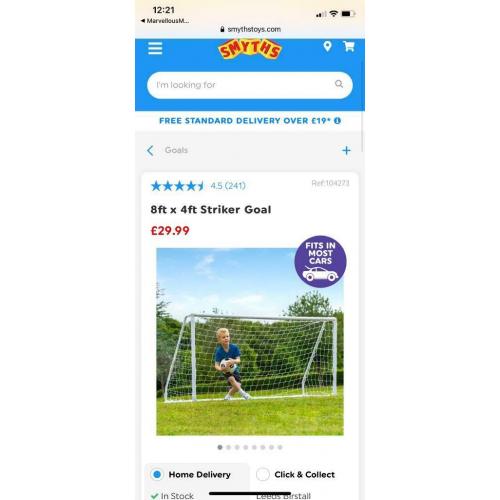 8x4ft goal brand new