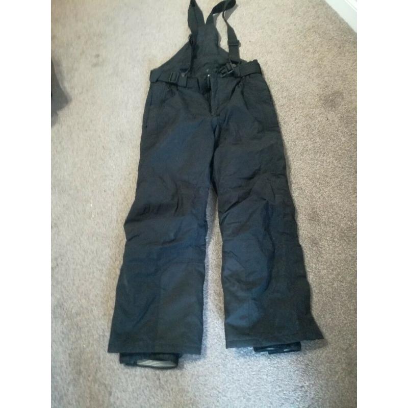 Marks and Spencer black salopettes