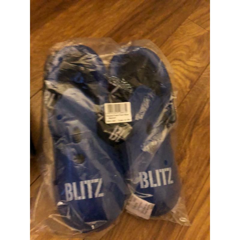 Boxing Gloves & Foot Protectors (two pairs or ?10 separately)