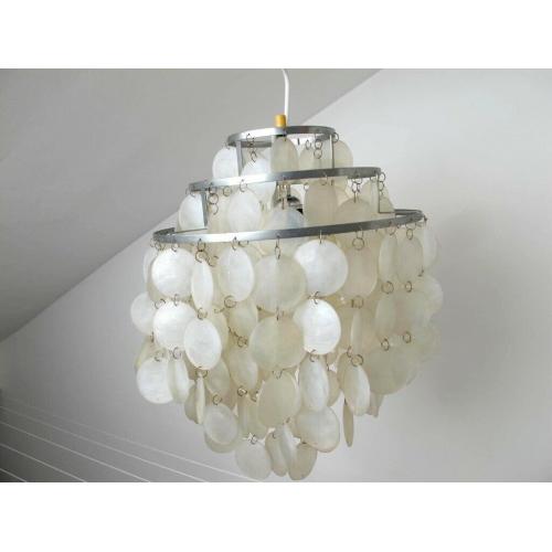 Vintage Verner Panton style shell Ceiling Lamp Chandelier