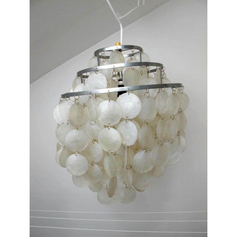 Vintage Verner Panton style shell Ceiling Lamp Chandelier