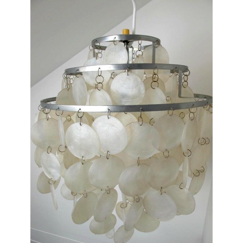 Vintage Verner Panton style shell Ceiling Lamp Chandelier