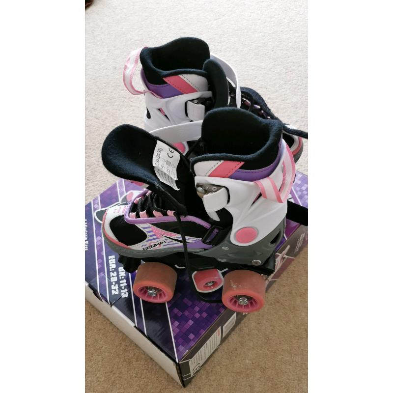 Roller skates for sizes 1-3 adjustable perfect condition