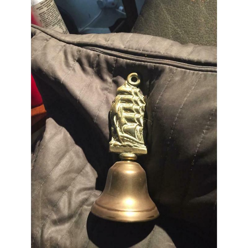 Brass bell ship handle