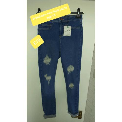 Girls New Look Jean's age 14 brand new