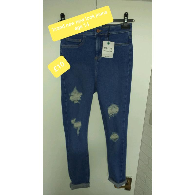 Girls New Look Jean's age 14 brand new