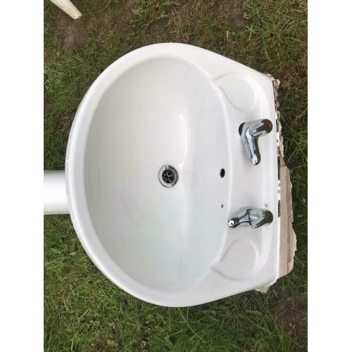 White bathroom suite