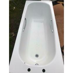 White bathroom suite