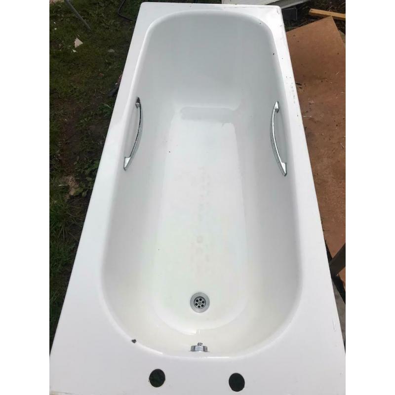 White bathroom suite
