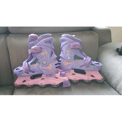 Bratz Adjustable Inline Skates Size Junior 12 to 1