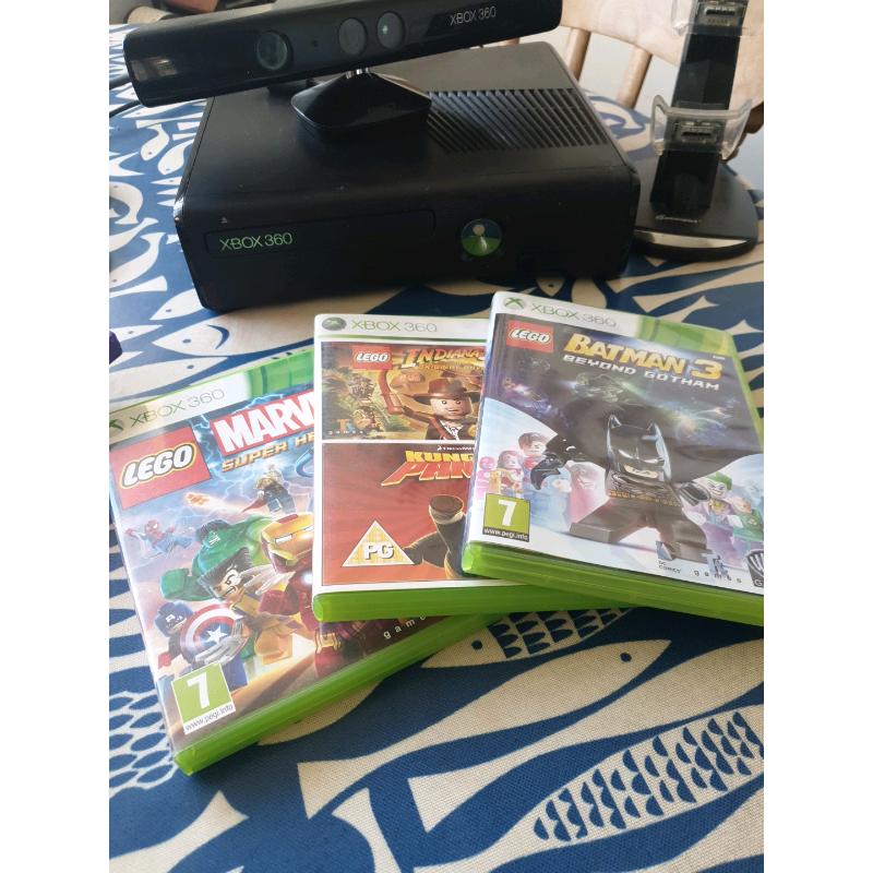 Xbox console, kinect senor and 6 game's