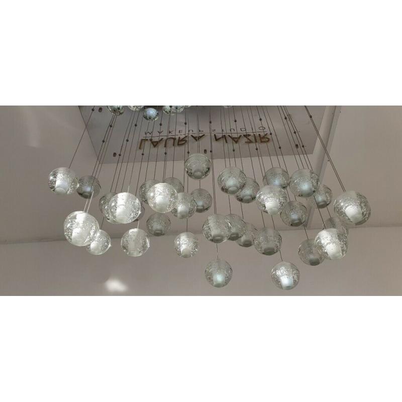 Crystal glass 37 pendant ceiling light