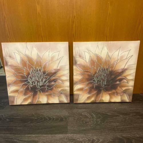 X2 floral canvas