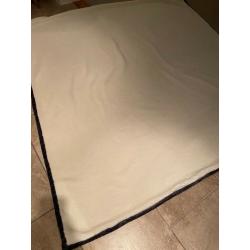 Large steel grey throw /bedspread /Sherpa blanket 90x95inches