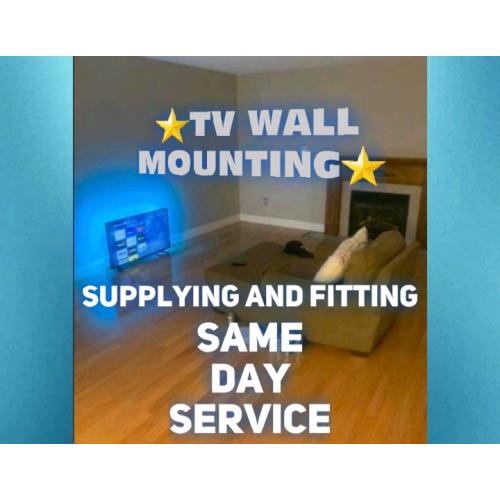 Tv bracket wall mounting (same day service)