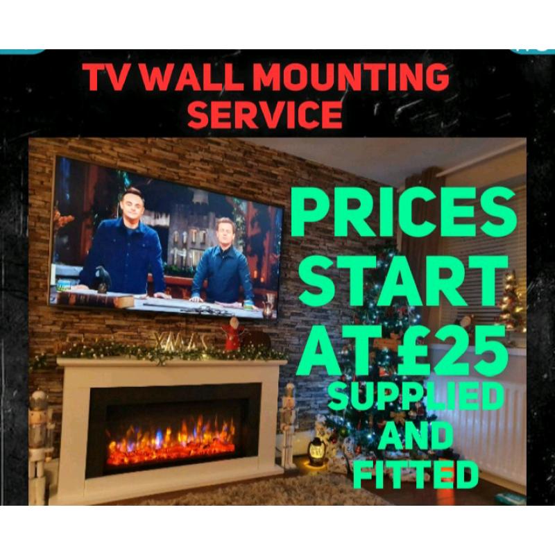 Tv bracket wall mounting (same day service)