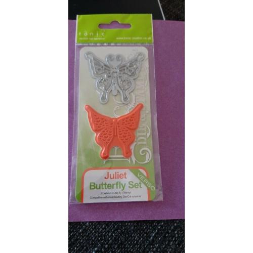 Rubber stamp and die set