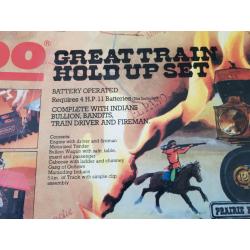 TIMPO - The PRAIRIE ROCKET Great Train Hold Up Set 1970's Boxed - Coll