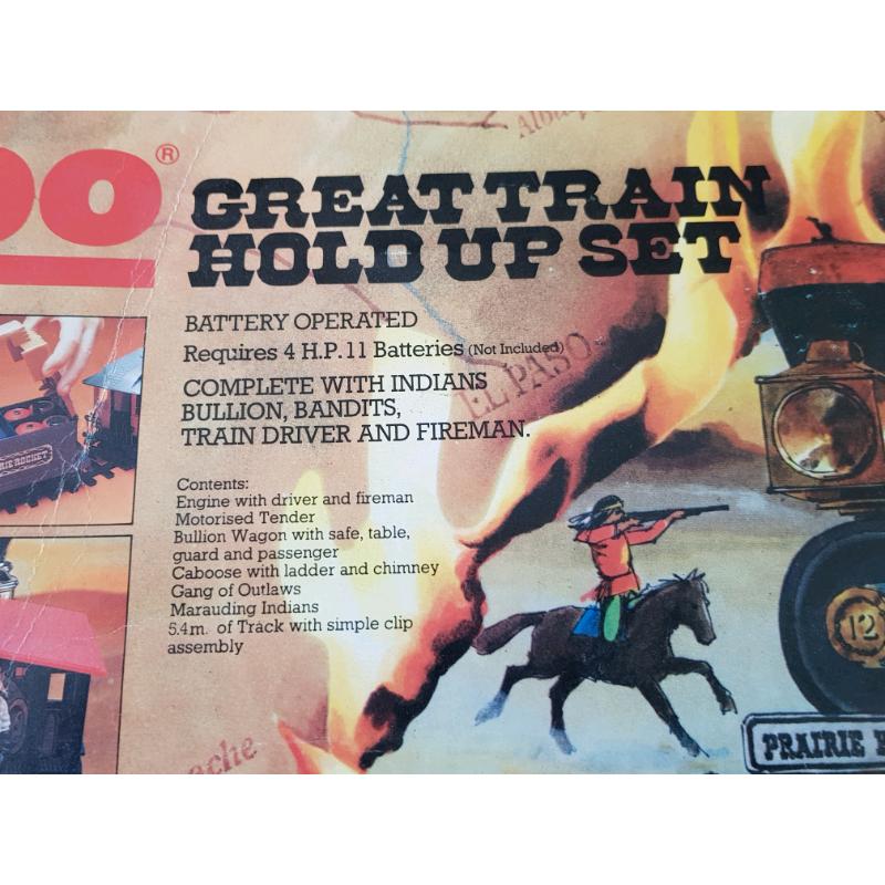 TIMPO - The PRAIRIE ROCKET Great Train Hold Up Set 1970's Boxed - Coll