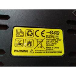 20v 1.5Ah battery Garden Gear