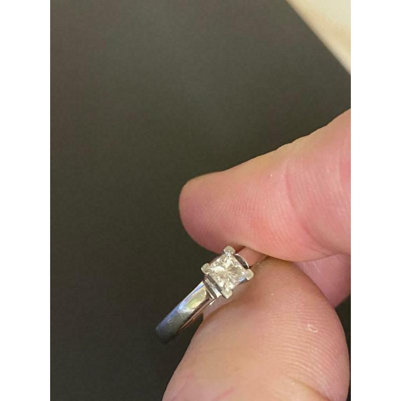 Diamond solitaire ring