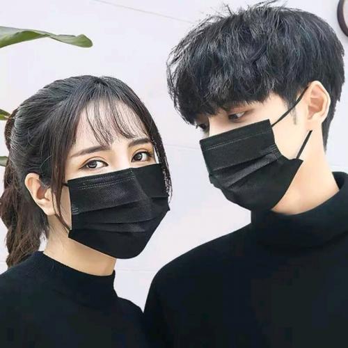 Protective Disposable Face Masks Black Brand YUKUI