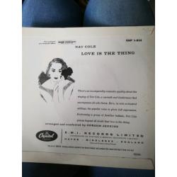 7" vinyl EP Nat King Cole Love Is The Thing