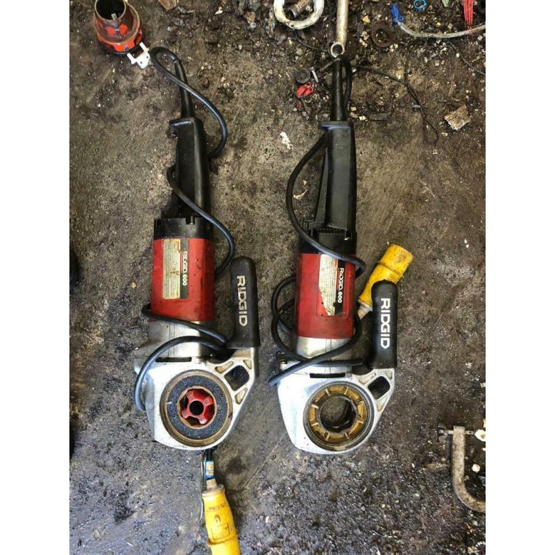 Ridgid 600 110v pipe threader