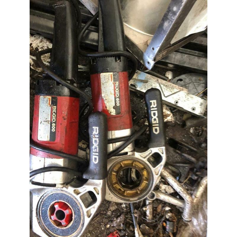 Ridgid 600 110v pipe threader