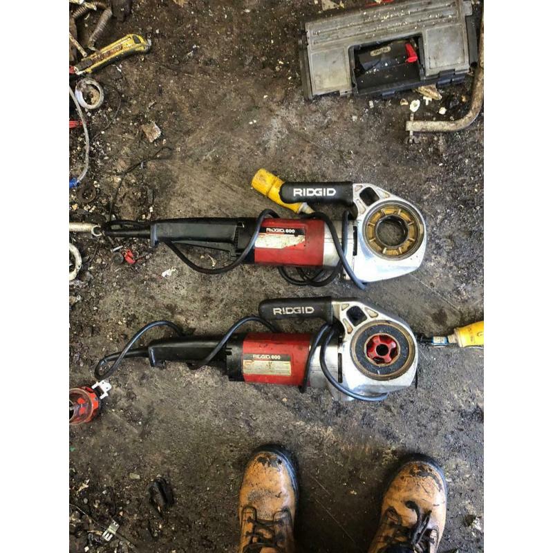 Ridgid 600 110v pipe threader