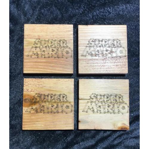 Set of 4 super Mario coasters