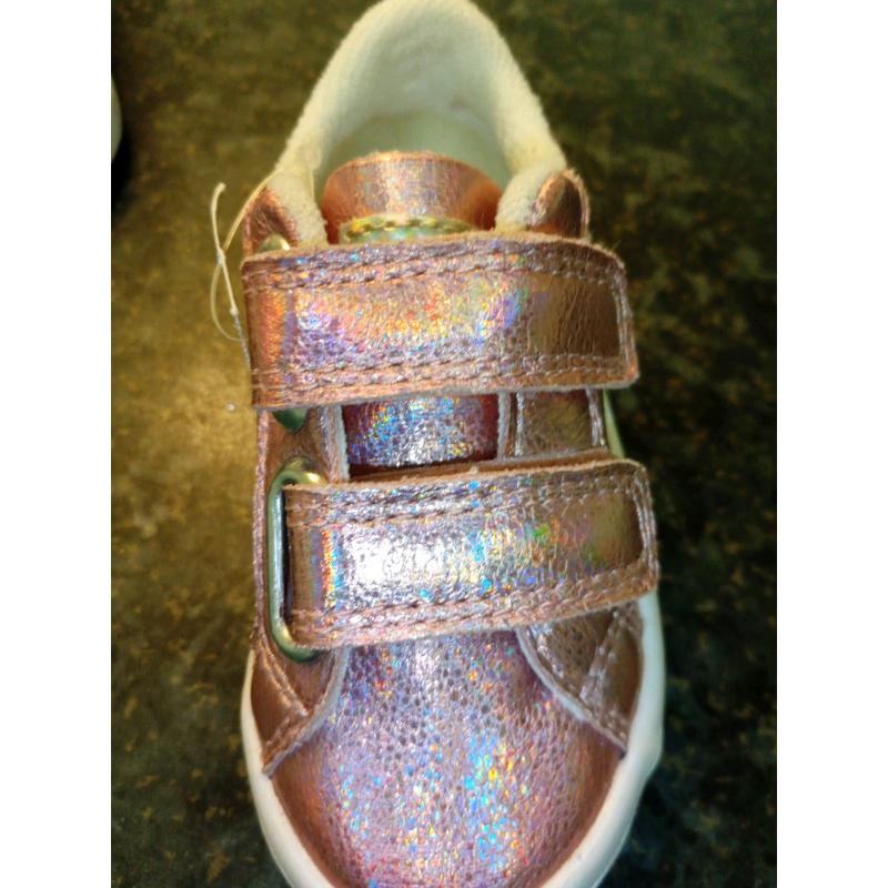 PINK NEXT BABY TRAINERS SIZE 3