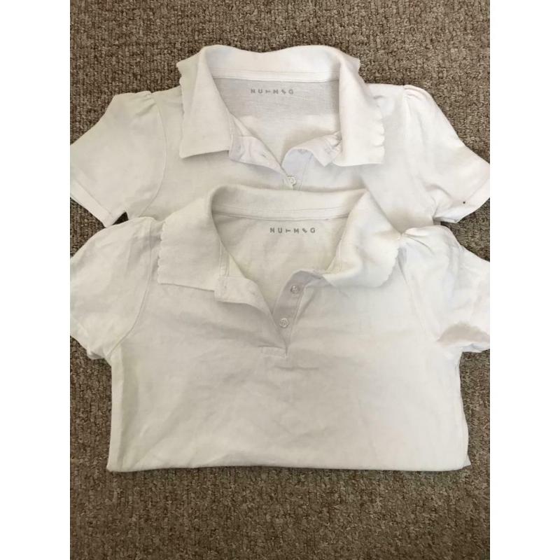 Girls school polo T-shirts 9-10 years