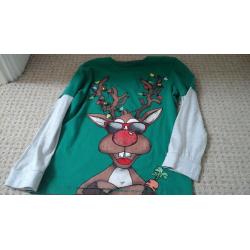 Kids reindeer top aged 7-8